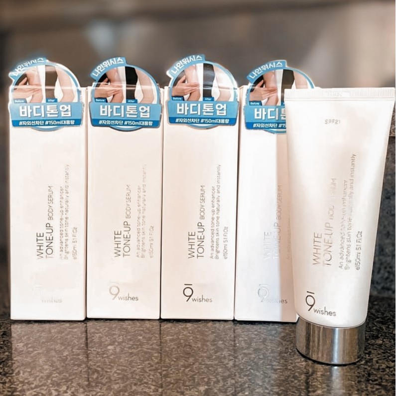 9 wishes tone up body serum