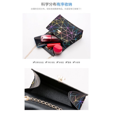 Tas Wanita Selempang Motif Garis Woman Bag New Arrival A15