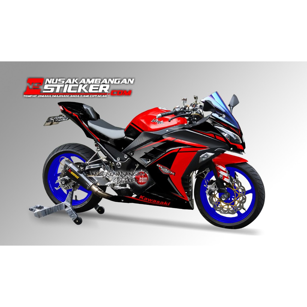 Decal Stiker Ninja 250 FI Merah