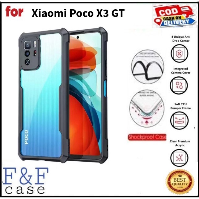 Softcase Xiaomi Poco X3 GT Casing Transparan Case Armor Shockproof Slim