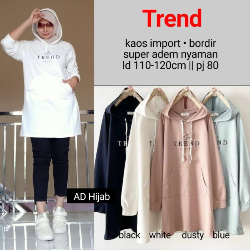 BAJU ATASAN WANITA JUMBO BIG SIZE KAOS LD 110-120 // TREND HOODIE BY AD HIJAB FASHION HQ/HOODIE BIGS