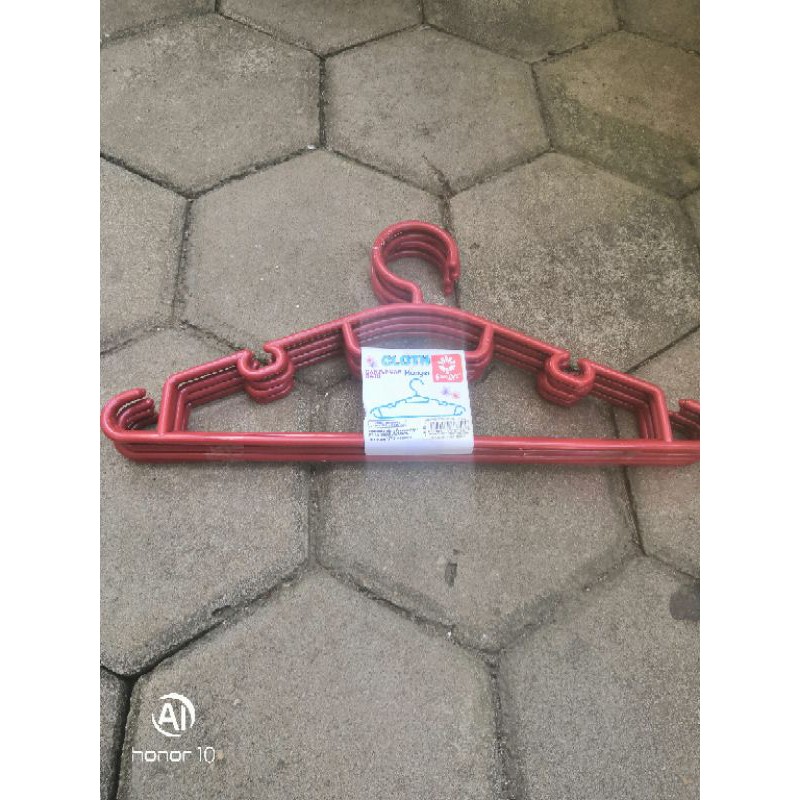SUNLIFE Gantungan baju hanger warna kuat murah  isi 6 piece