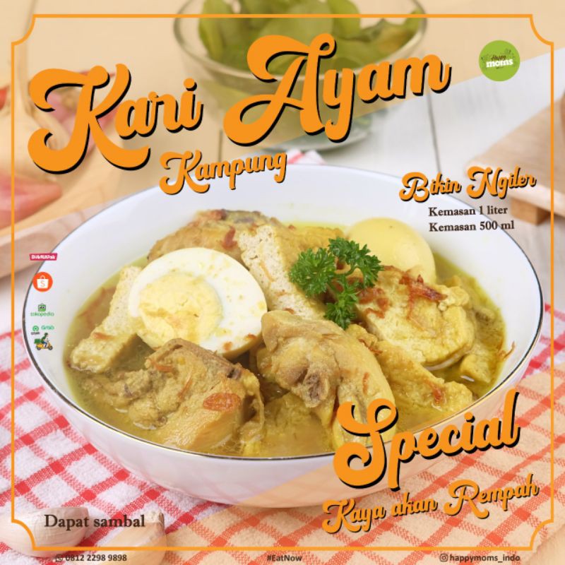 

KARI AYAM KAMPUNG 1L /FROZEN FOOD