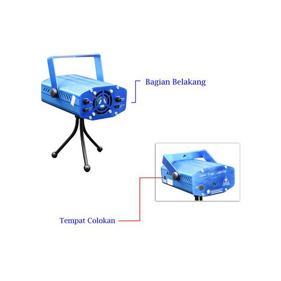 LAMPU SOROT LASER/LASER  MINI STAGE YX-6G