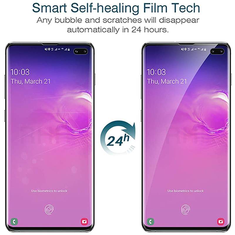 3pcs Film Pelindung Layar Hydrogel Anti Blue Ray Untuk Samsung Galaxy S7 Edge S8 S9 S10 S20 Plus Note 8 9 10