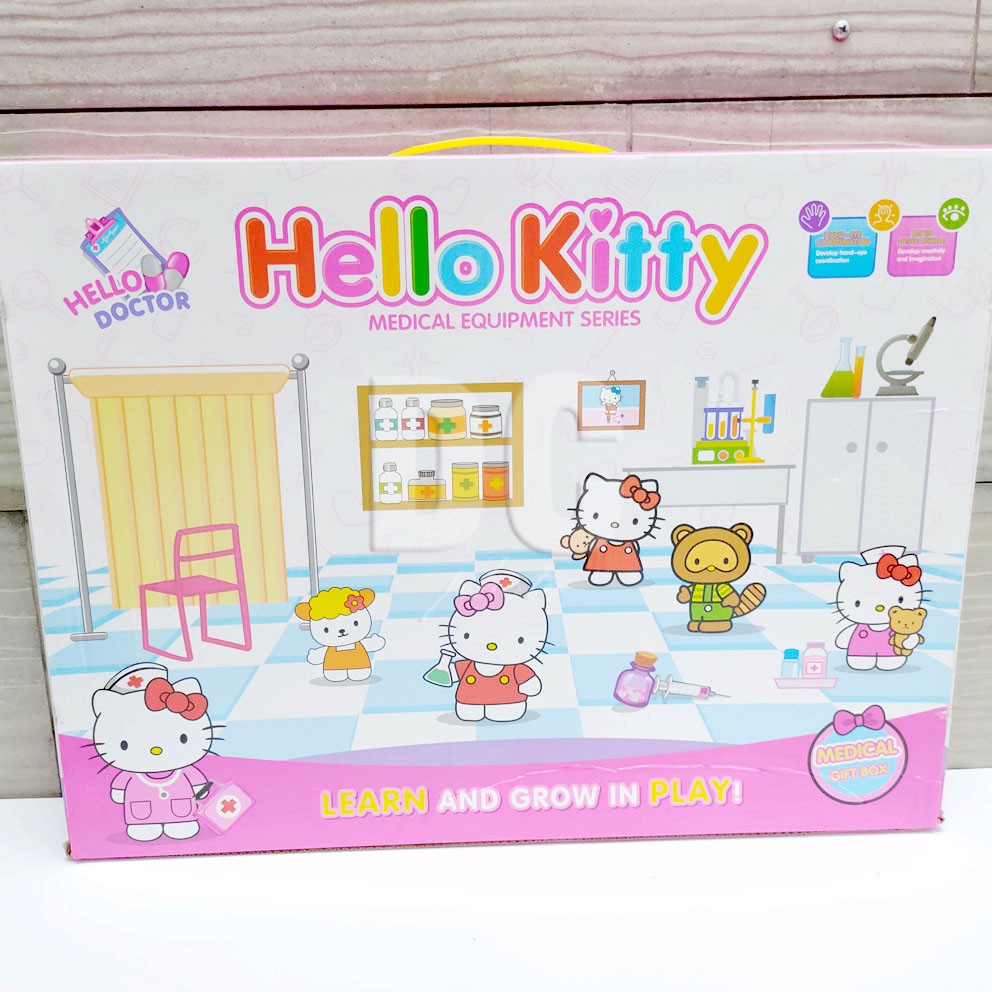 Hello Kitty Medical Equipment Series Mainan Peralatan Dokter-dokteran