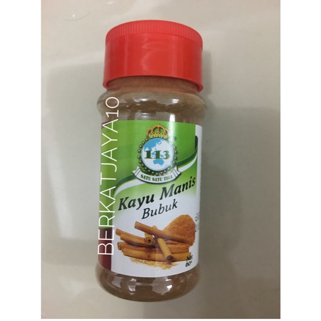 Bumbu Masak 113 Kayu Manis Bubuk Satu Satu Tiga 60 gr