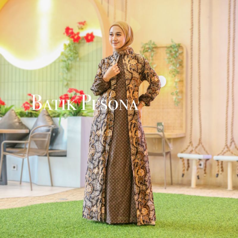 Maura Couple (COD) - Sania Ruffle Batik Couple ori Ndoro Jowi DNT Garansi Termurah