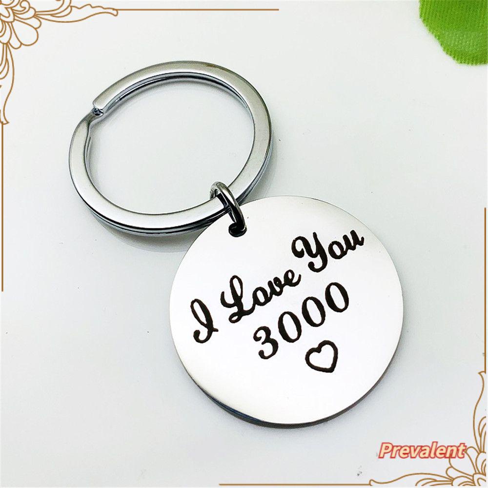 Preva Gantungan Kunci Tulisan I Love You 3000 Untuk Hadiah Suami Istri