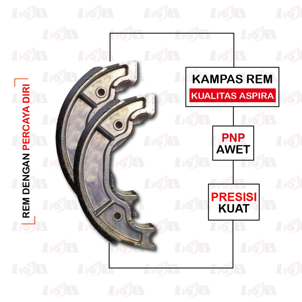 Aspira Kampas Rem Belakang RX King New RX Z Scorpio Firodo Besar Yamaha