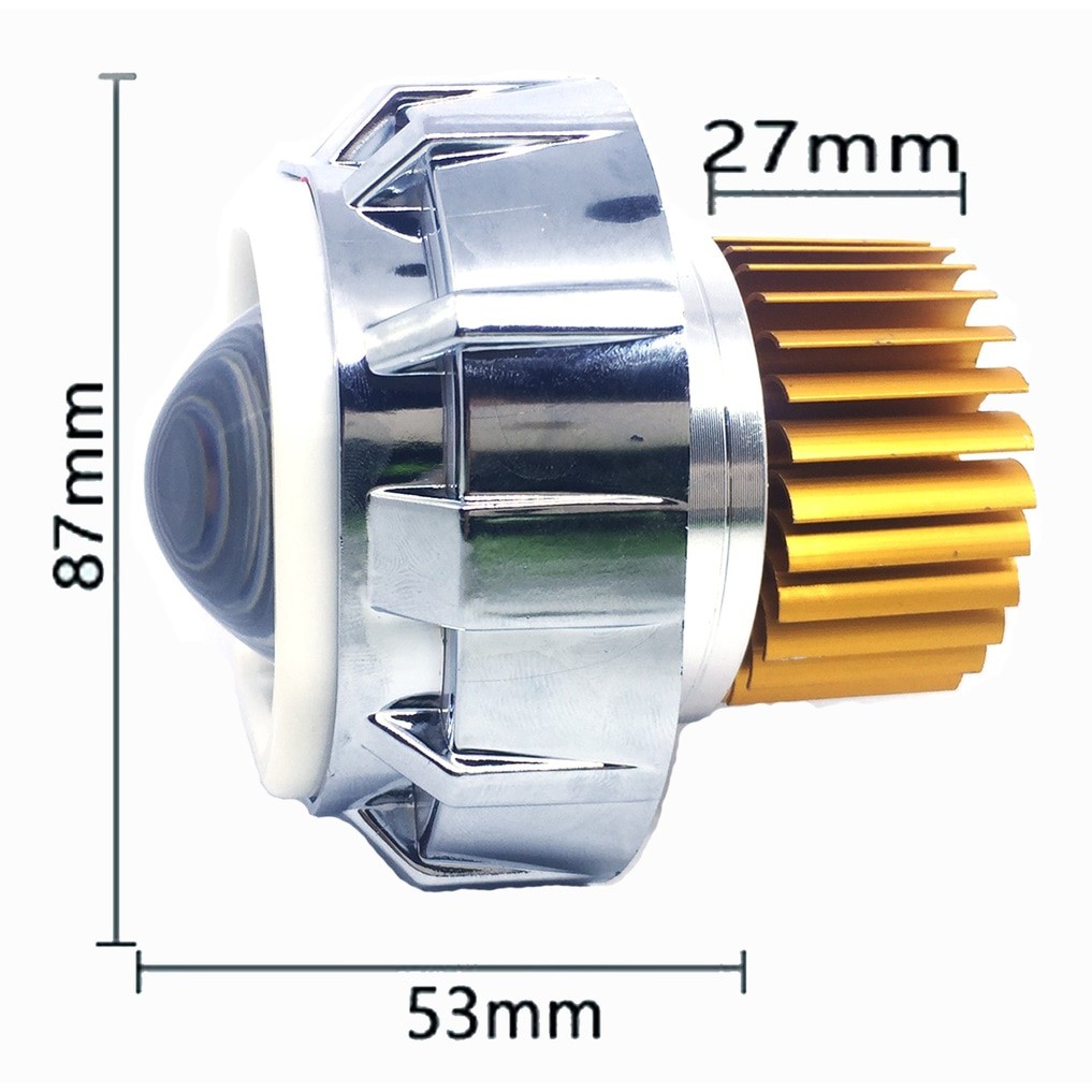 Lampu LED Projie Projector Lampu Utama Motor 3 Mode VINYX U12 U14 FLASH Strobo-1