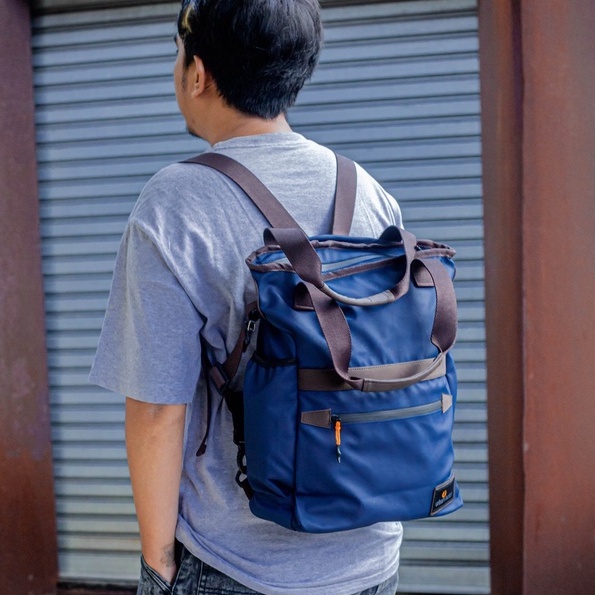 FIRM NAVY |ManNeedMe x URBAN| Tas Ransel Pria Backpack Jinjing Tote Bag ORIGINAL