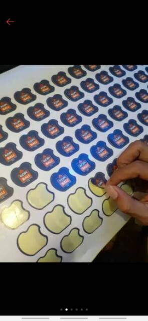 STIKER AROMA BOTOL APEL 1SI 130/LEMBAR