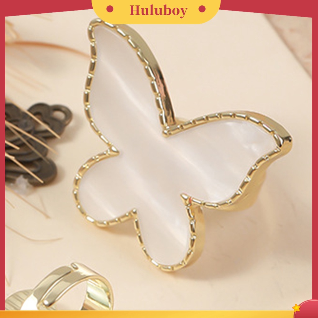 Huluboy Huluboy♡ Cincin Palet Cat Kuku Universal Mudah Dibersihkan Warna Emas