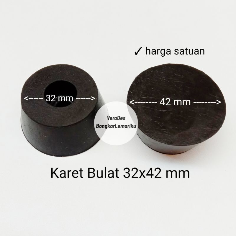 Karet Bulat 32x42 mm / Karet Kaki Sanyo Besar Ampli Box Speaker