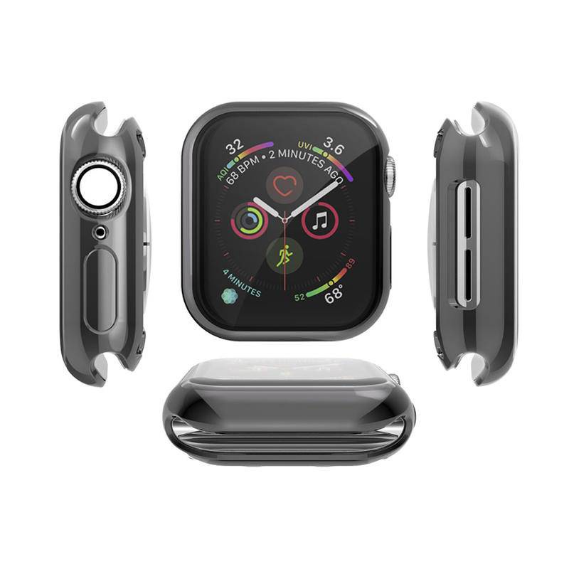 Case Pelindung Layar 360 Derajat Bahan Tpu Untuk Apple Watch Se 6 5 4 3 2 1 42mm 38mm 4 3 44mm 40mm