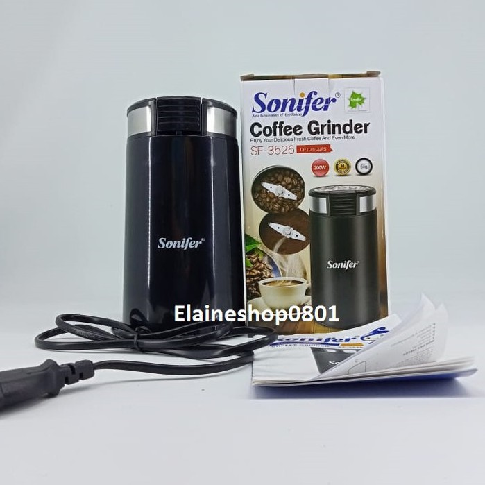 Penggiling Kopi Sonifer Coffee Grinder SF-3526 Original Alat Giling Biji Kopi Penggiling Biji Kopi