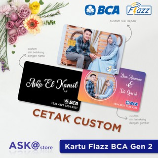 Kartu Flazz BCA Gen 2 Print Custom Satu Sisi dan Dua Sisi