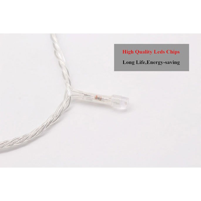 Grab medan Garland Lampu Hias String 100 LED 220V 10 Meters EU Plug - RP0494