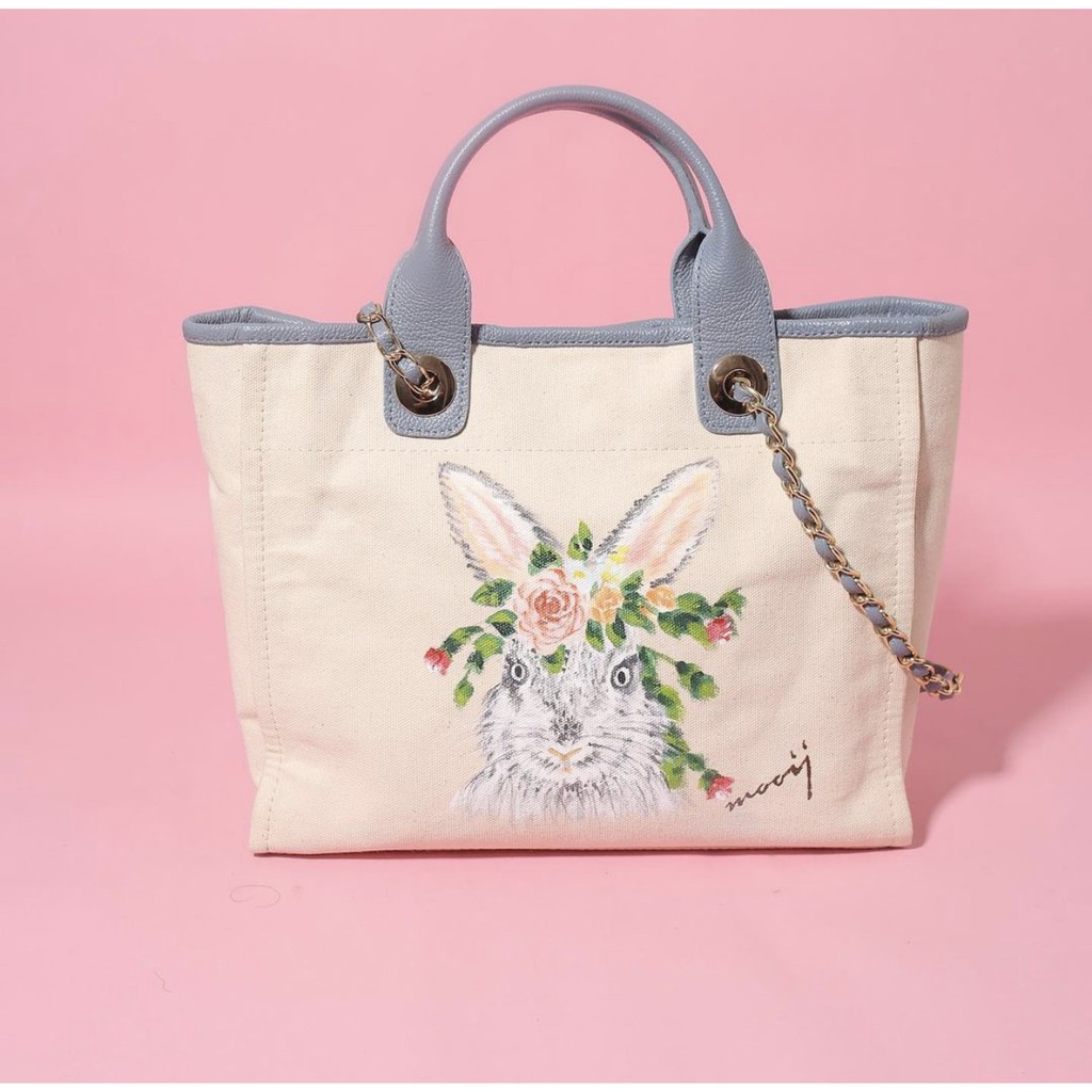 MOOIJ MALIBU TOTEBAG MEDIUM BUNNY
