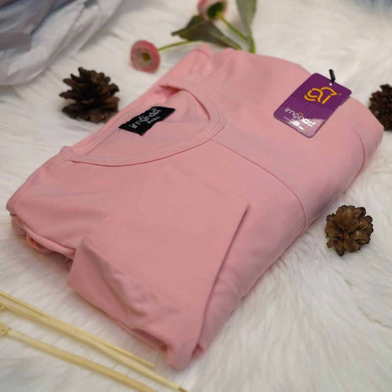 [Irnanda] Gamis Dress Diamond Umbrella Payung Bahan Jersey Diamond Premium Best Seller-Pink