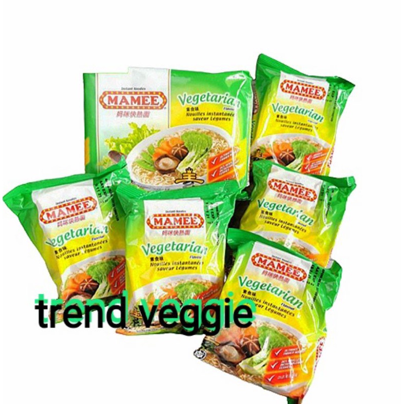 Mamee Mie Instant Vegetarian Vegan isi 5pcs
