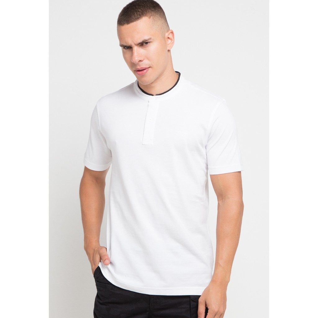 Kaos Koko Lengan Pendek Asli MGee 3451C Clayton White