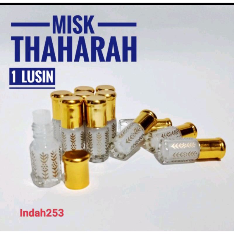 Misk Thaharah Original 3ml Satu Lusin (12 botol)