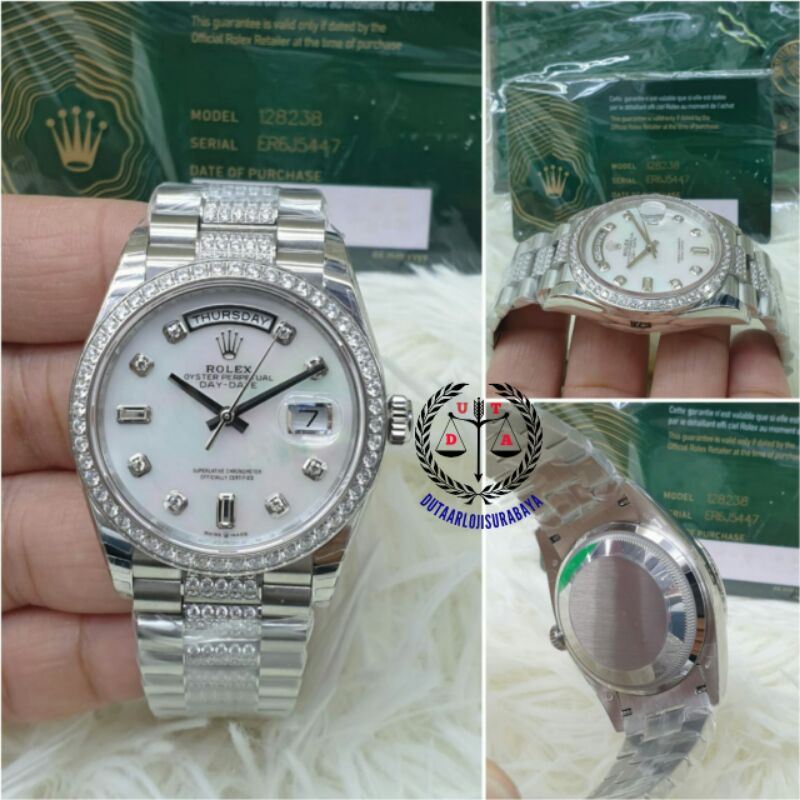 jam tangan wanita rolex president autometik mesin swiss kualitas original