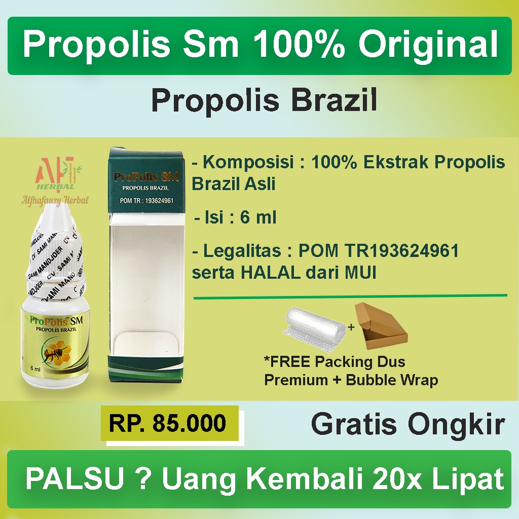 Obat Radang Usus, Obat Radang Usus Kecil, Obat Radang Usus Besar - Propolis SM Brazil Herbal Origina
