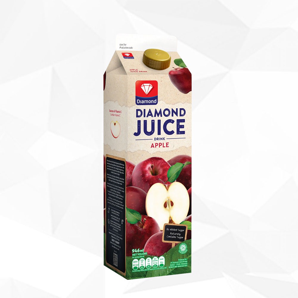 Diamond Juice Apple Unsweet 946ml