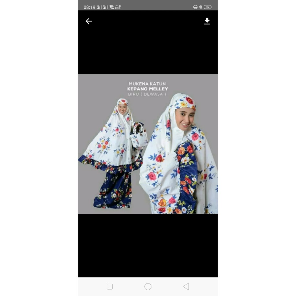 Kekinian MP 01 Mukena putih polos Mukena haji umroh Bahan rayon adem Terkece i.87202610.1527671559