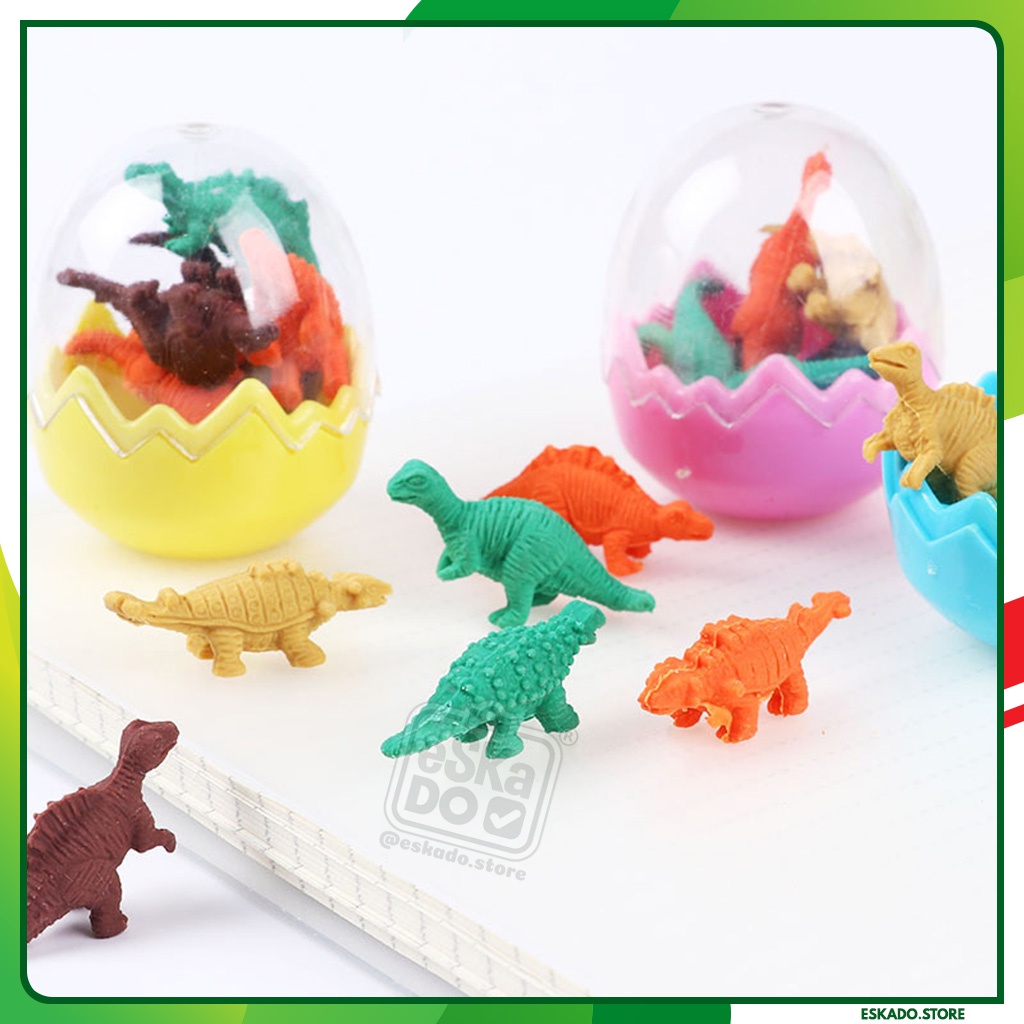 Penghapus / Eraser Dinosaurus / Mainan Telur Dinosaurus