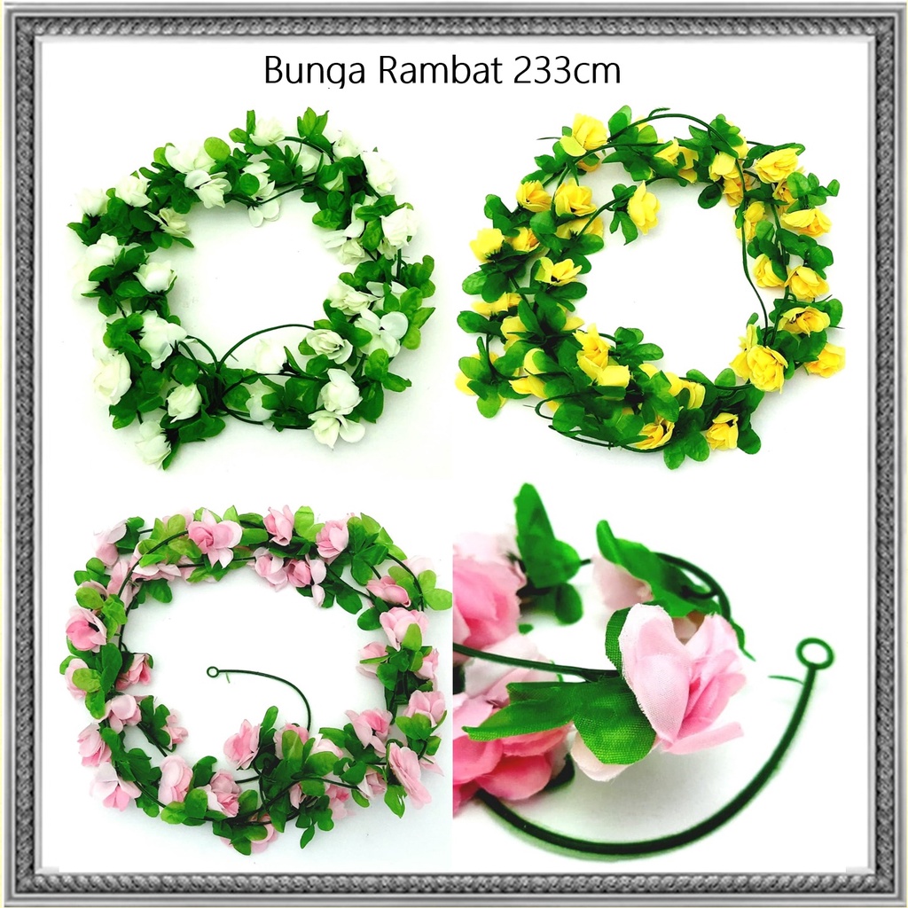 Bunga Rambat/Bunga Hiasan/Bunga Gantung 233cm