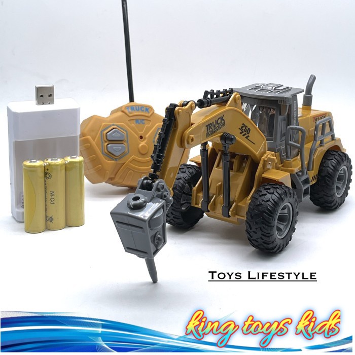 Mainan Mobil Truk Konstruksi RC Remote Control Construction Truck 1:30 - Breaker Loader