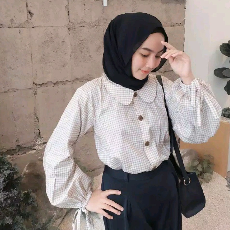 Karin blouse/ Atasan wanita terbaru kekinian/kemeja wanita