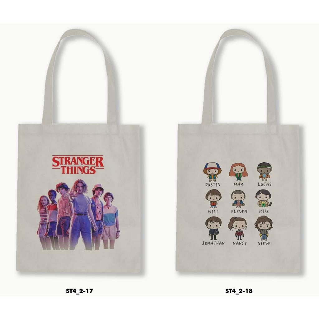 TOTE BAG BLACU - STRANGER THINGS 4.2-02