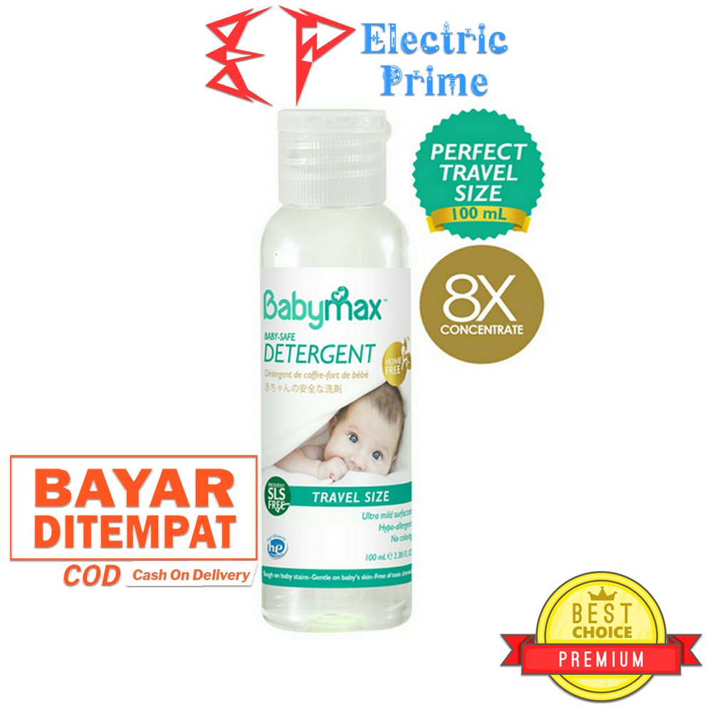 Paket 1x Babymax Detergent Dan 1x Bottle Untensils Cleanser Travel Size 100ml Sabun Antiseptik