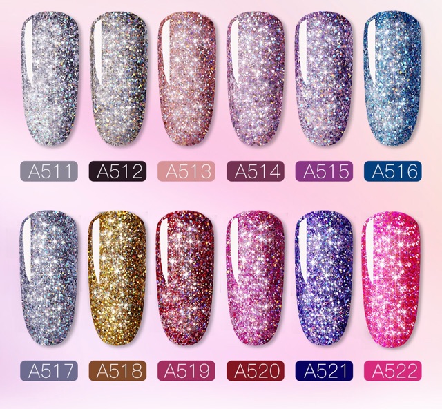 ROSALIND Shiny Rainbow gel polish READY ALL COLOR 5ml Rosalind glitter pot Rosalind glitter series