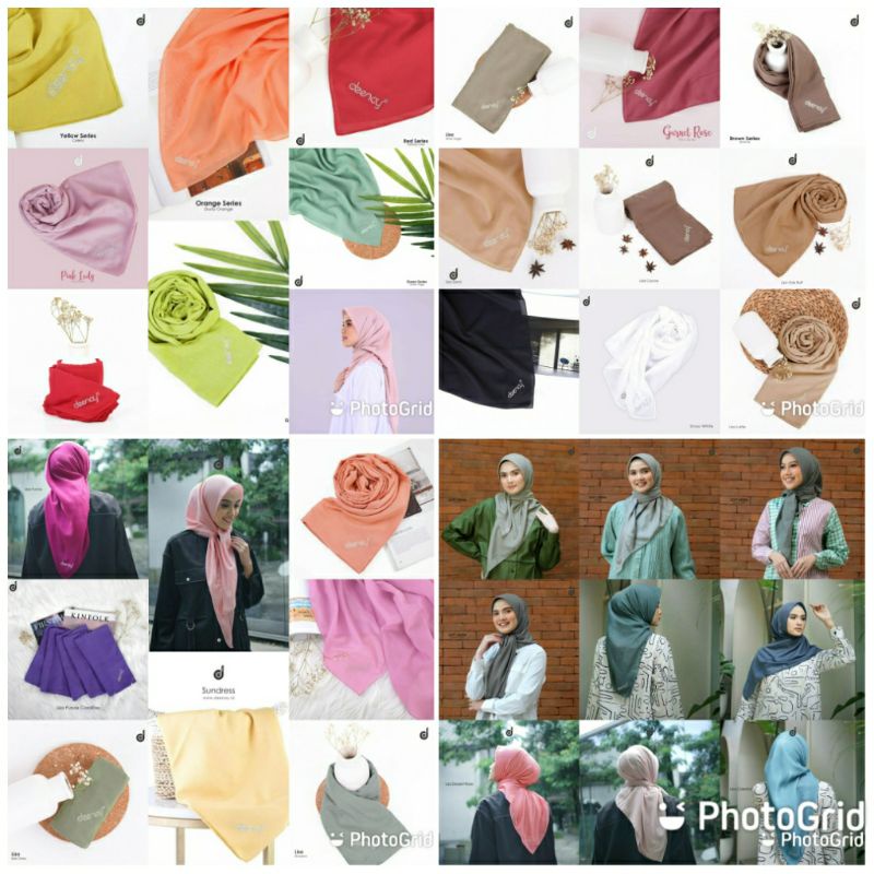 HIJAB DEENAY LIZA KHAKI LIGHT GREY FUSHIA PASTEL YELLOW CACTUS MEADOW VIOLET TURKISH EVENING SAND CR