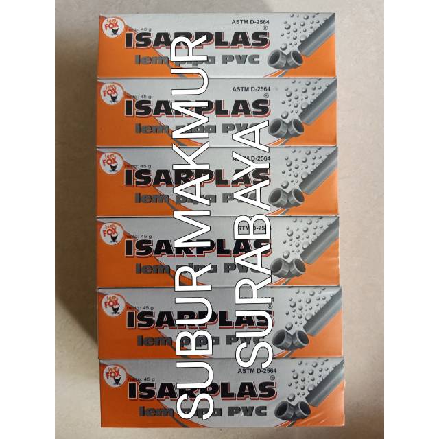 

(12 Pcs) LEM PIPA PVC ISARPLAS TUBE 40 GR ASLI TERMURAH