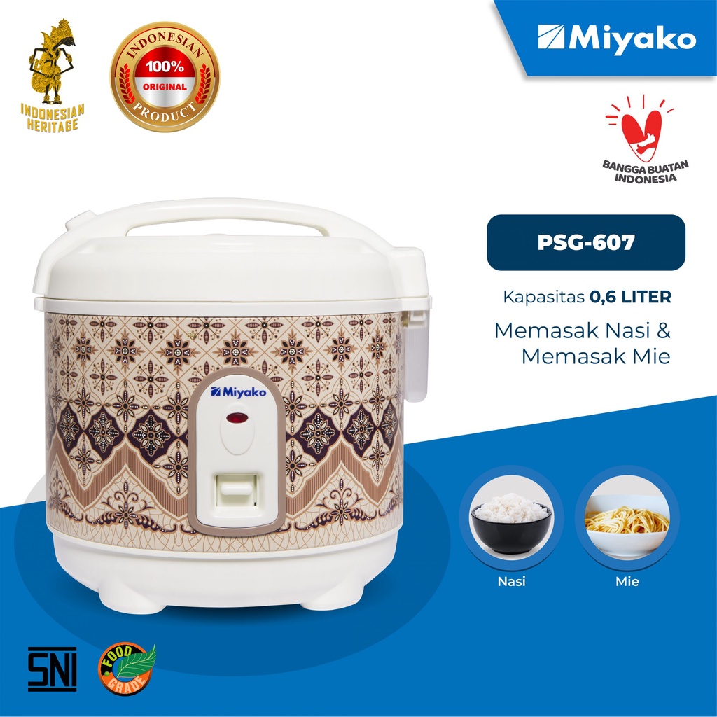 Rice Cooker penanak nasi MIYAKO Magic Com PSG 607