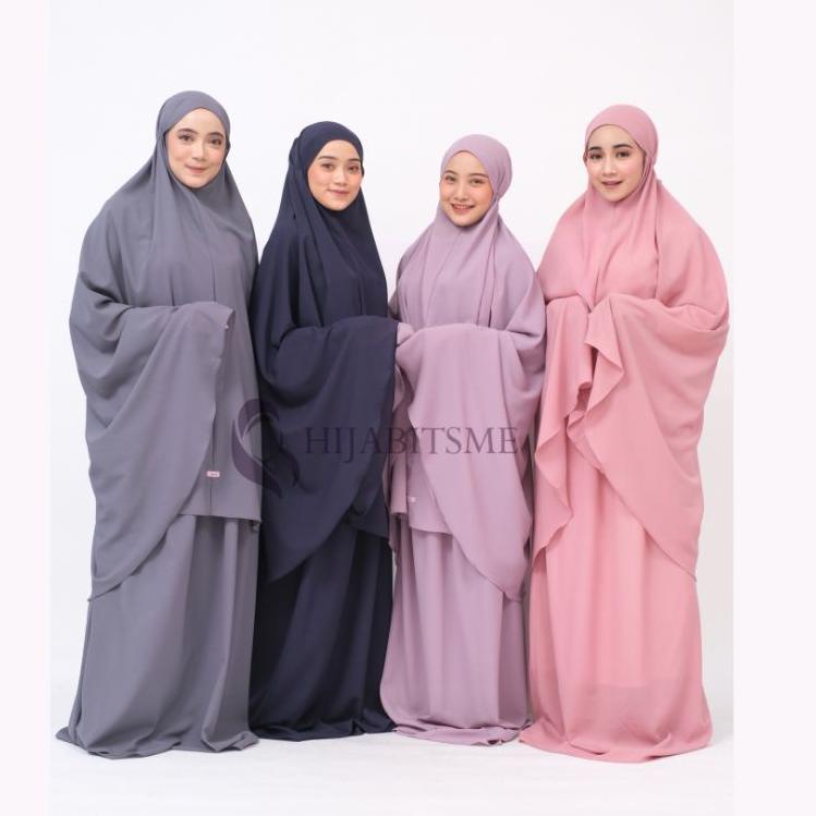 Stok Terbatas Mukena Dewasa Polos Treveling Mukena Meiza by Hijabitsme
