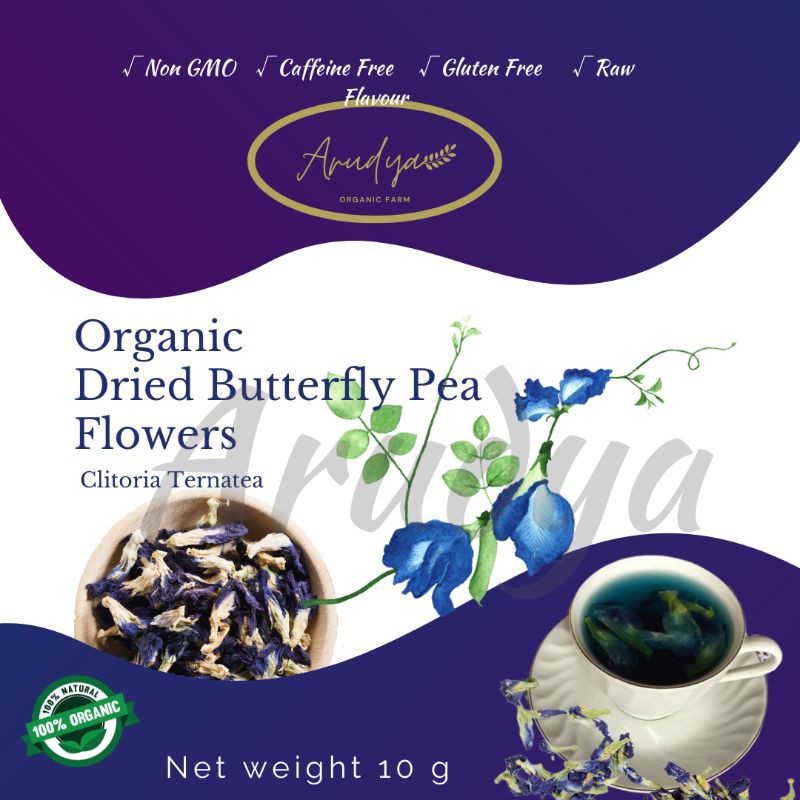 

Dried Blue Pea Flower (TEH BUNGA TELANG) @10 gram; 50 gram;100 gram