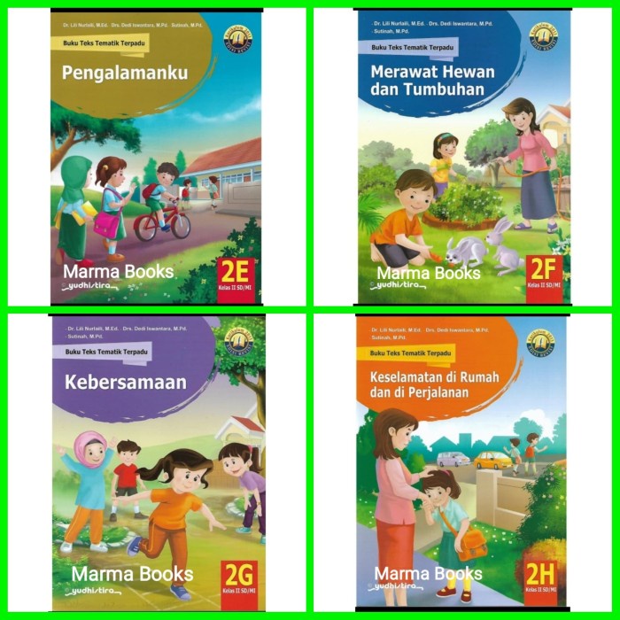 

❤BISA COD❤ Buku Tematik Terpadu SD 2E 2F 2G 2H K13N / Tematik Kelas 2 Yudistira