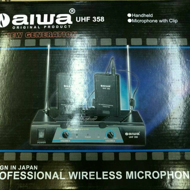 Mic Wireless Aiwa UHF 358 Clip on Special Ramadhan