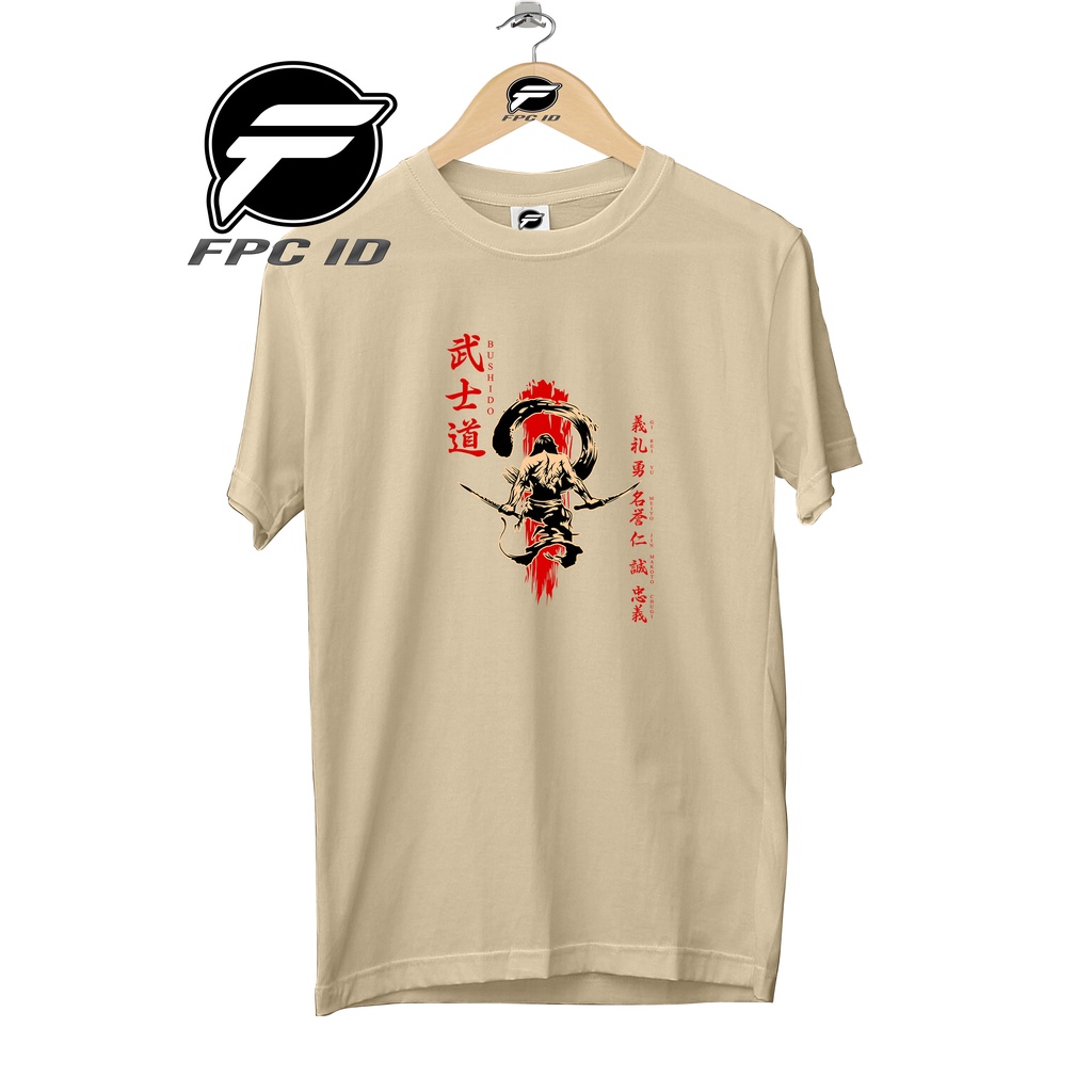 Kaos Jepang Bushido Japan Cotton Combed 30s Baju Distro Pria Atasan Wanita Jumbo Murah Tshirt Terlaris Pilihan Favorit