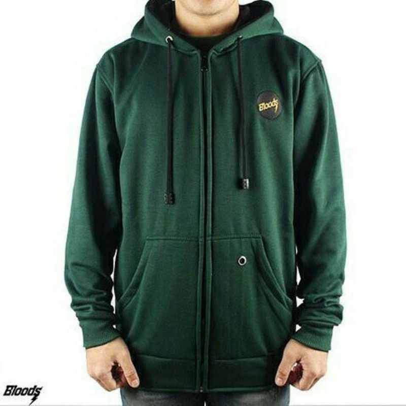 Jaket pria hoodie premium BLOODS