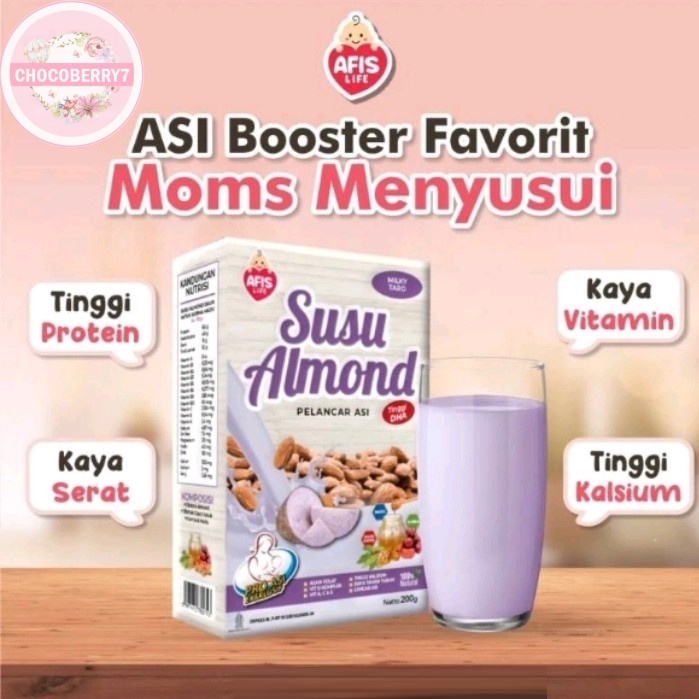 SUSU ALMOND AFIS Pelancar Asi AFIS Susu Almond AFIS LIFE 200gr