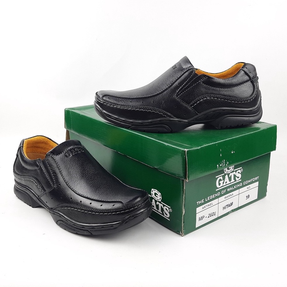 Sepatu semi boot bahan kulit original Gats MP.2608 39-43